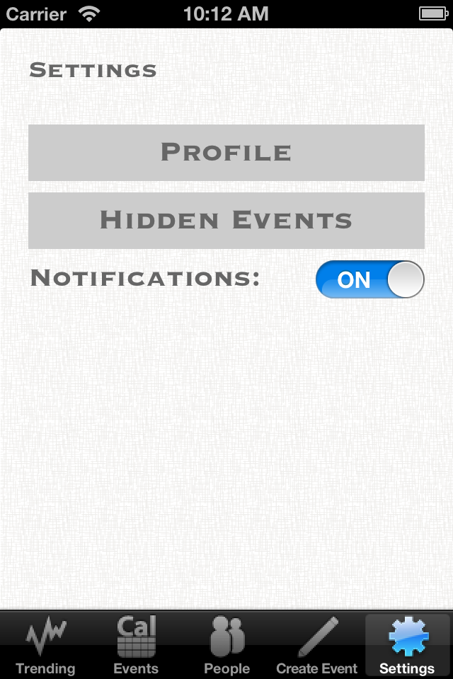 Image of Eventily for iPhone